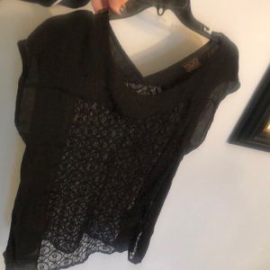 Modlusive…Super cute sheer short sleeve top